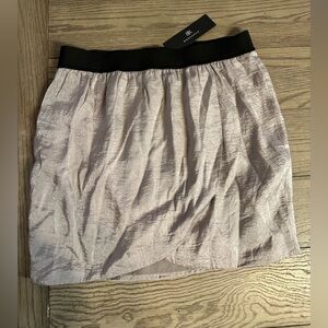 BR Monogram Elegant Silver Mini Skirt-New